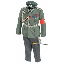 World War II German Army Uniform for a Oberleutnant Infantry Administrator