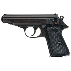 World War II Nazi Waffenamt Proofed Walther PP Semi-Automatic Pistol