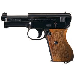 Kriegsmarine Marked Mauser Model 1934 Semi-Automatic Pistol with Matching Magazine