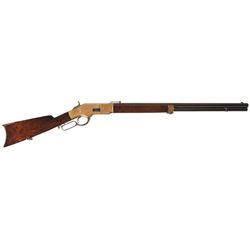 Desirable Winchester Model 1866 Lever Action Rifle with Octagon Barrel and Deluxe Grade Stock