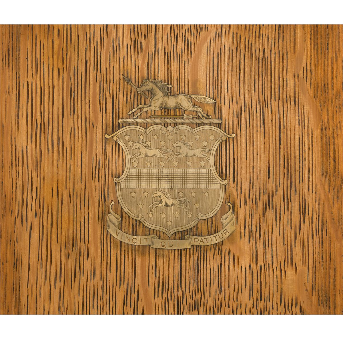 Gold Fitted Photo Album Bearing the Crest of Samuel Colt, Attributed to