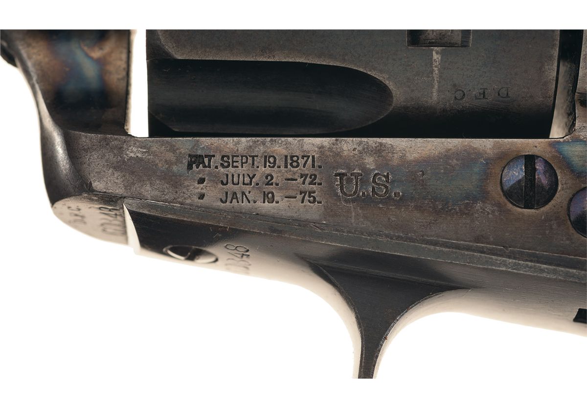 David F. Clark Sub-Inspected Colt Single Action Cavalry Model Revolver