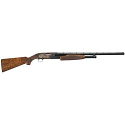 Exhibition Quality Angelo Bee Master Engraved Gold Inlaid 16 Gauge Winchester Model 12 Slide Action 