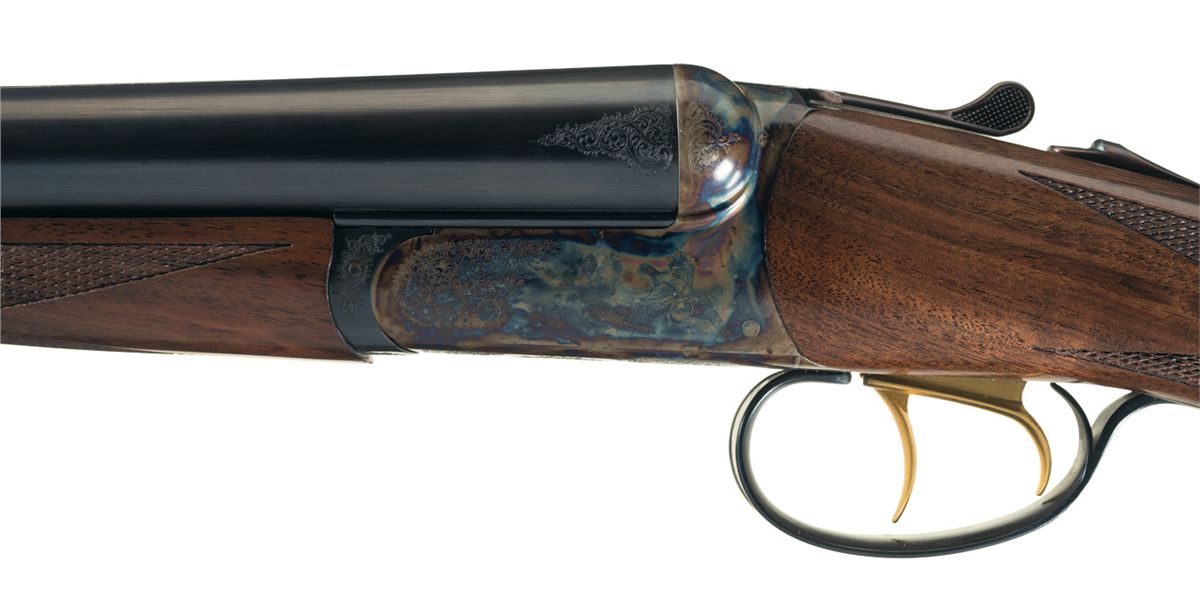 Engraved Connecticut Shotgun Manufacturing RBL Side by Side Box Lock