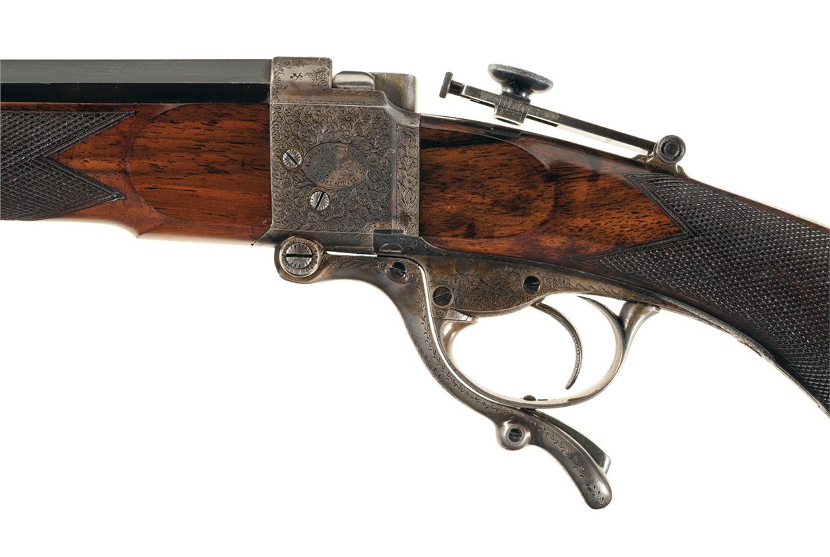 George Rifle Engraved George Gibbs Farquharson's Patent Dropping Block Rifle
