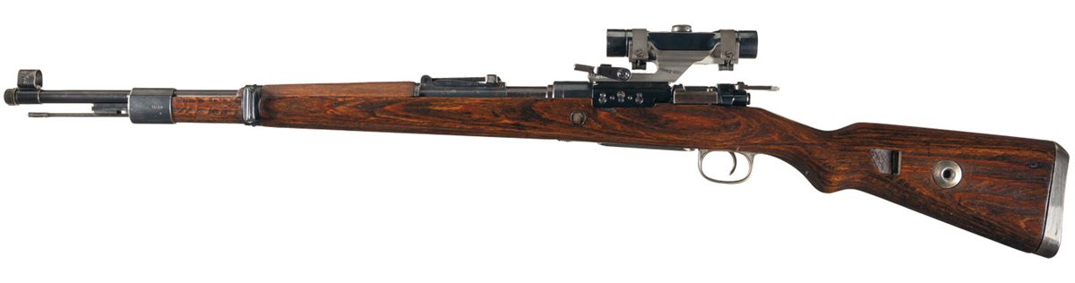 Outstanding Late World War II K98 Sniper Rifle with Experimental Swept ...
