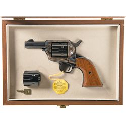 Cased Colt Third Generation Sheriff's Model Dual Cylinder Single Action Revolver with Original Box