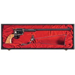 Exceptional Cased Colt Single Action Army Lawman Series Wyatt Earp Buntline Revolver with Shipping B
