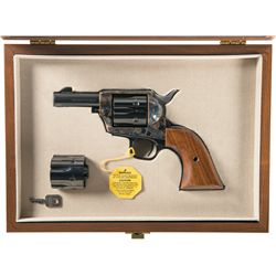 Cased Colt Third Generation Sheriff's Model Dual Cylinder Single Action Revolver