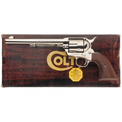 Colt Third Generation Nickel Single Action Army with Original Box