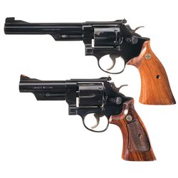 Two Smith & Wesson Double Action Revolvers -A) Smith & Wesson Model 19-3 Double Action Revolver