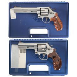 Collector's Lot of Two Smith & Wesson Double Action Revolvers with Factory Cases -A) Smith & Wesson 