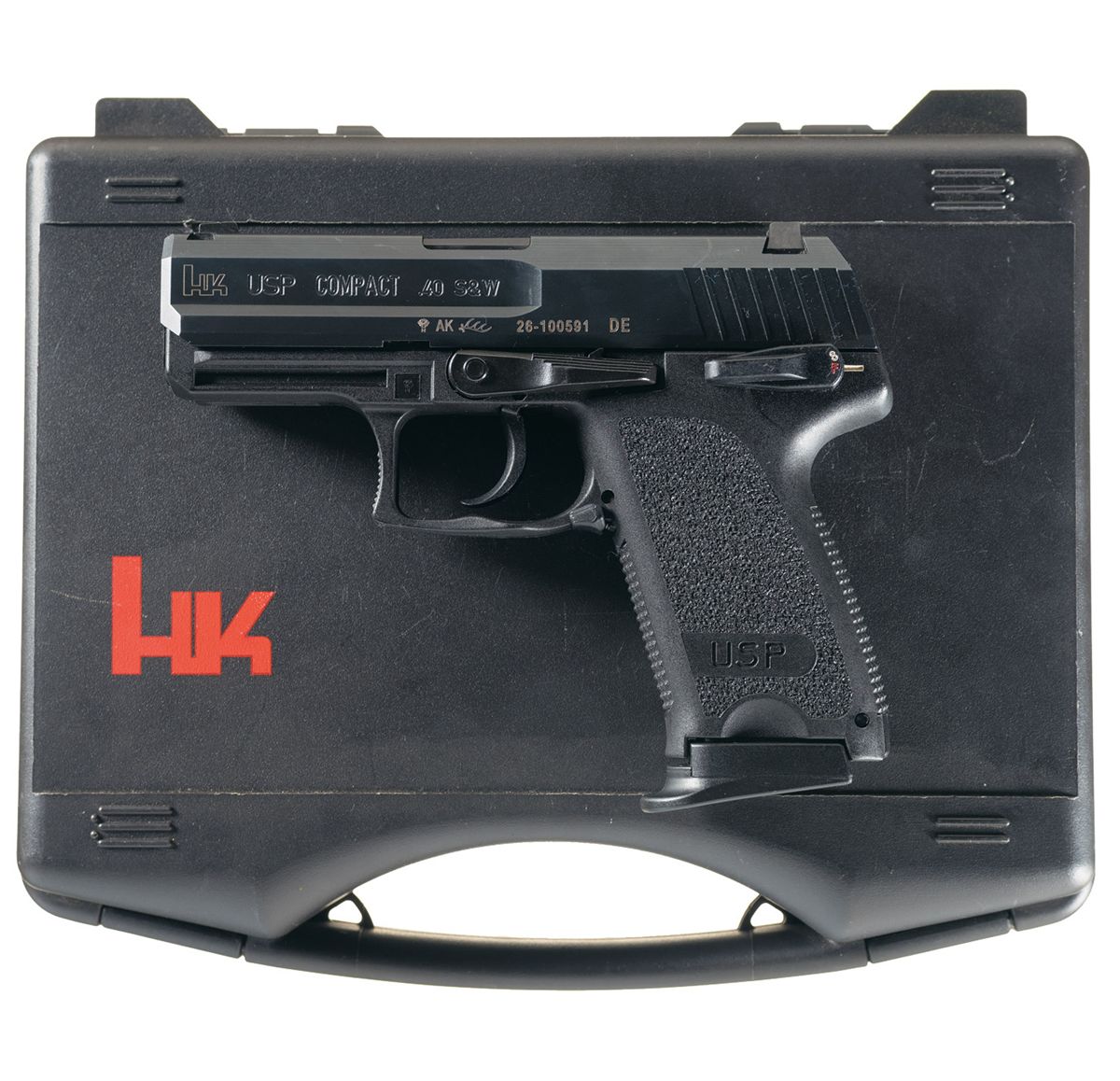 Heckler & Koch USP 40 Compact SemiAutomatic Pistol with Case, Three