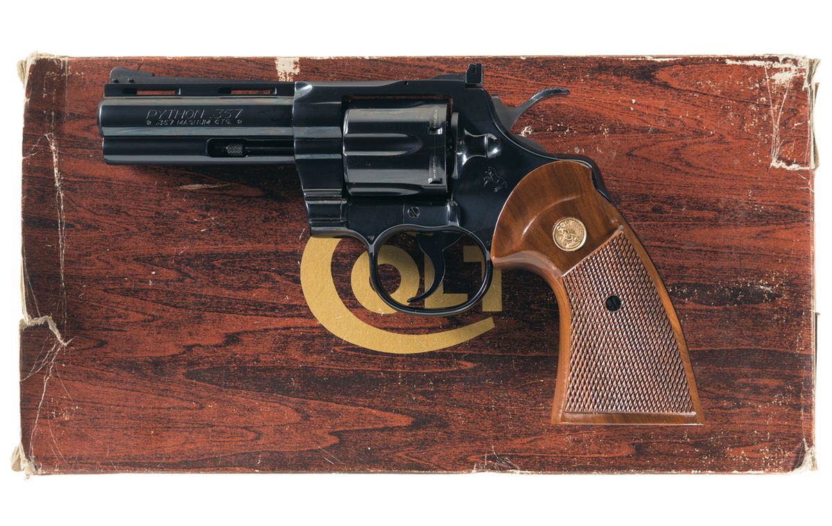 Excellent Colt Python Double Action Revolver with Original Box