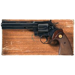 Excellent Early Colt Python Double Action Revolver with Original box