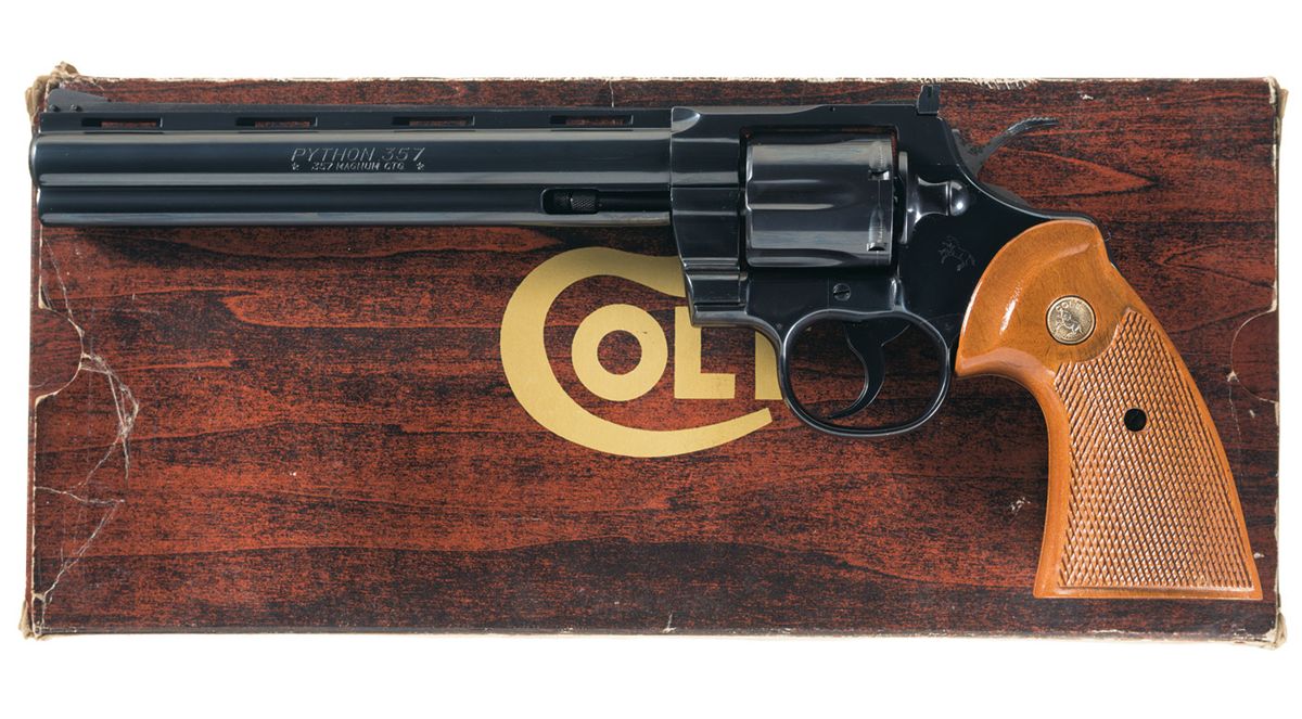 Excellent Colt Python Double Action Revolver with Original Box
