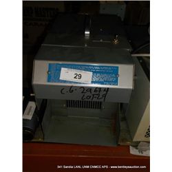 BALDOR D60 DUST COLLECTOR (print sequence:) 29674