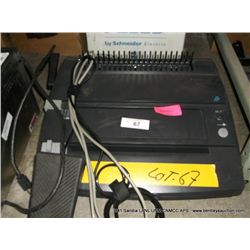 GBC P400 DOCUDIND BINDER (print sequence:) 54967