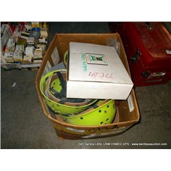 BOX: MISC HARD HATS WITH ELECTRONICS