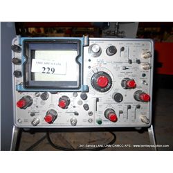 TEKTRONIX 454 OSCILLOSCOPE (print sequence:) A-229