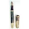 Image 1 : A Mont Blanc limited edition Alexander The Great 18k gold fountain pen with diamond set clip, no....