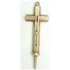Image 1 : Yellow metal propelling pencil in the form of a cross (see illustration) £100-150...