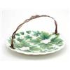Image 1 : A Meissen porcelain serving dish moulded and painted with grapes and vine leaves, with ormolu swi...