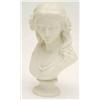 Image 1 : A Victorian Copeland parian portrait bust entitled 'Spring' after Malempre, date code 1873, on so...