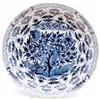 Image 1 : An early 18th century Dutch Delftware charger painted Kraak style, with a root pattern, panelled...