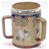 Image 1 : A Doulton Slaters patent tyg with floral decoration and silver mount, 6ins £100-150...