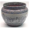 Image 1 : A large Royal Doulton Hannah Barlow jardiniere with continuous incised frieze of horses, diameter...
