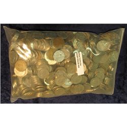 404.   900+ Canadian Nickels ($45.00+ CAN). Good mix of George V, George VI, and Elizabeth II (all s