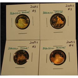 417. 2009 S Type One, Two, Three, & Four Proof 65+ Birth Year Commemorative Lincoln Cents.