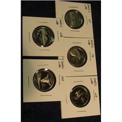 434. Five-Piece Set of 2007 S Proof 65+ Statehood Quarters.