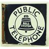 Image 3 : Bell System Public Telephone Porcelain Flange Sign