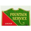 Image 2 : Coca Cola Fountain Service D/S Porcelain Sign