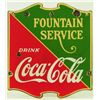 Image 4 : Coca Cola Fountain Service D/S Porcelain Sign