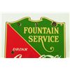 Image 5 : Coca Cola Fountain Service D/S Porcelain Sign