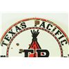 Image 2 : Texas Pacific Gasoline-Motor Oil Porcelain Sign
