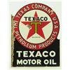 Image 1 : Texaco Motor Oil Porcelain Flange Sign