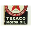 Image 3 : Texaco Motor Oil Porcelain Flange Sign