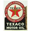 Image 4 : Texaco Motor Oil Porcelain Flange Sign
