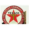 Image 5 : Texaco Motor Oil Porcelain Flange Sign