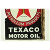 Image 6 : Texaco Motor Oil Porcelain Flange Sign