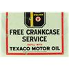 Image 3 : Texaco Motor Oil Crank Case Service Porcelain Sign