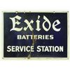 Image 1 : Exide Batteries Service Station Porcelain Sign