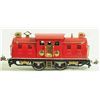 Image 10 : Red Lionel 0 Gauge Train Engine & 3 Passneger Cars