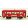 Image 11 : Red Lionel 0 Gauge Train Engine & 3 Passneger Cars