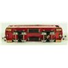 Image 17 : Red Lionel 0 Gauge Train Engine & 3 Passneger Cars