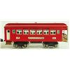 Image 3 : Red Lionel 0 Gauge Train Engine & 3 Passneger Cars